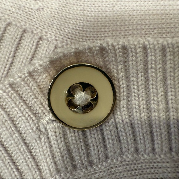 Club Monaco Women’s Light Weight Wool Sweater Pockets Taupe New Sz S/P - Picture 11 of 11